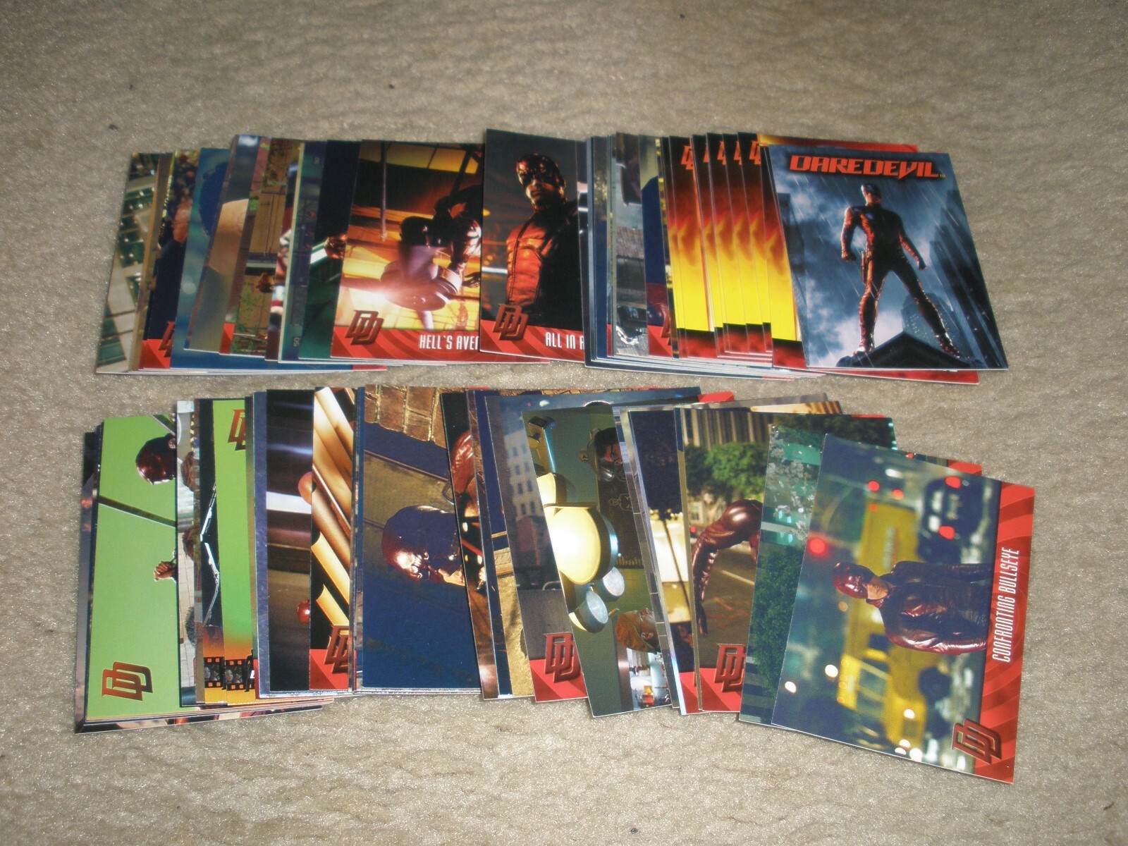 2003 Topps Marvel Daredevil Movie Complete Set 72 Cards NrMt