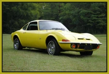 1970 Buick Opel GT Yellow, Toolbox / Refrigerator Magnet, TOP QUALITY