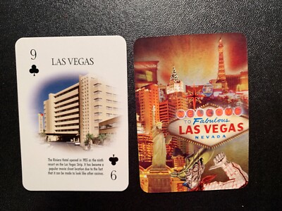 swap playing card      LAS VEGAS      The Riviera Hotel     Single Card