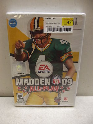 NINTENDO WII MADDEN 09 ALL PLAY FACTORY SEALED 14633155457| eBay