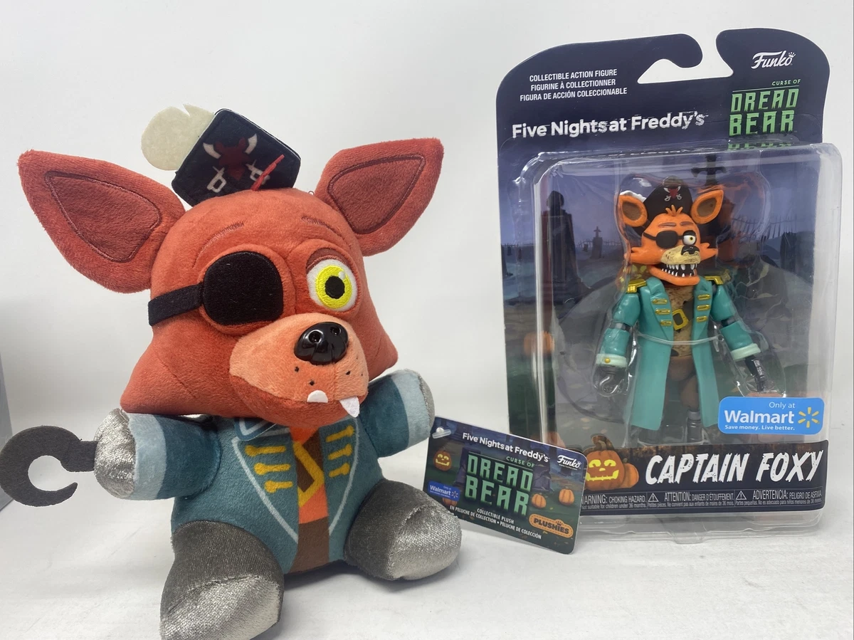 2021 Five Nights At Freddy's FNAF Plush/Figure Set Captain Foxy Exclusive  Dread