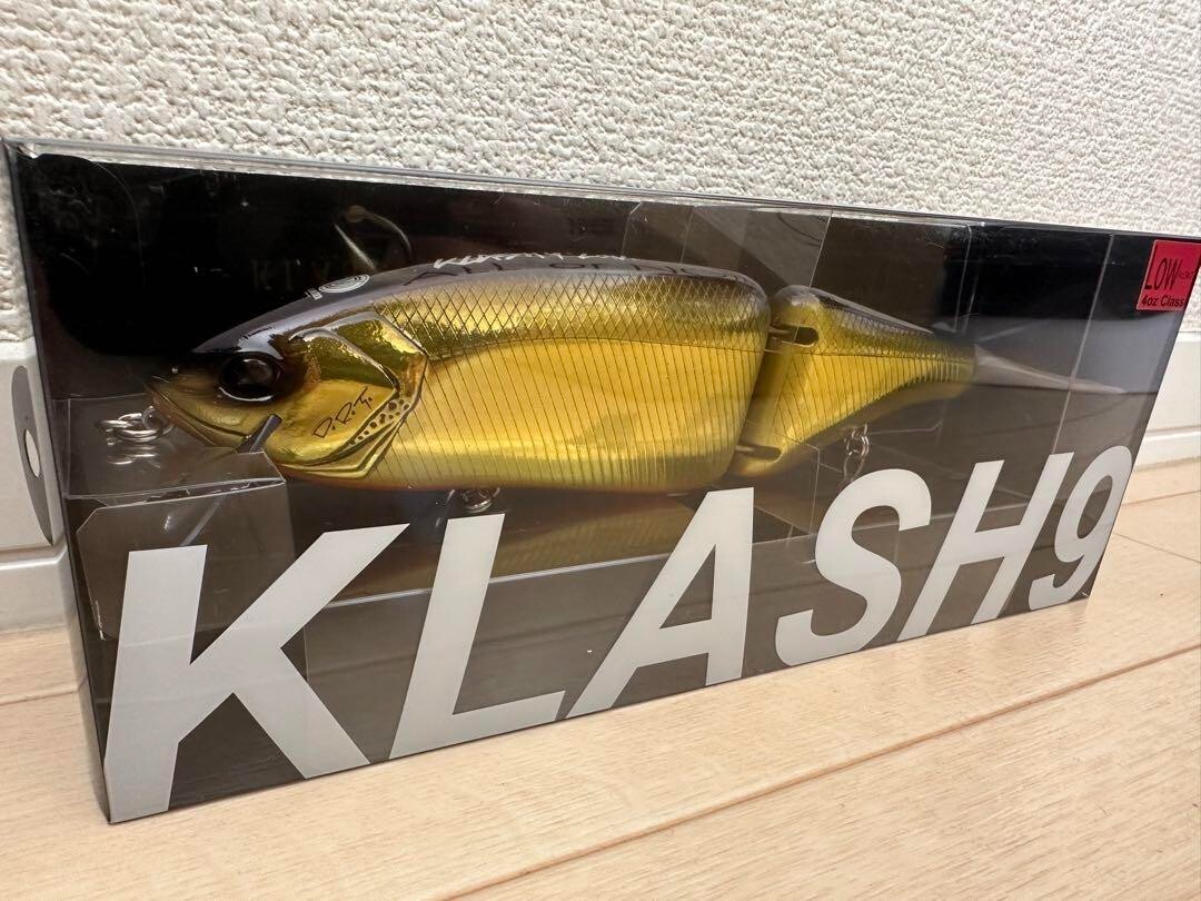 DRT KLASH 9 TOKYO GOLD Low Floating Swimbait Bass fishing DRT KLASH 9 TOKYO GOLD Low Floating Swimbait Bass fishing