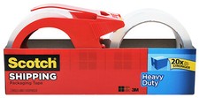 Heavy Duty Shipping Packaging Tape, Clear, 1.88-In. x 54.6-Yds.