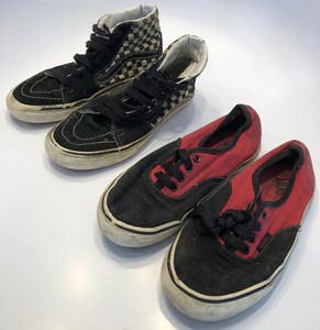 black checkered vans kids