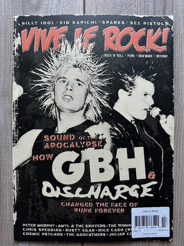 2024 UK VIVE LE ROCK Magazine Issue 113 GBH DISCHARGE Peter Murphy SEX PISTOLS - 第 1/1 張圖片