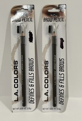 CBBP346 Brow Pencil Soft Brown  LA Colors Lot of 2 Perfect for Beauty on the Go