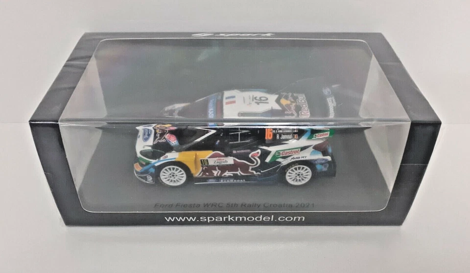 MODELLINO AUTO SPARK 1:43 FORD FIESTA WRC FOURMAUX RALLY CROAZIA 2021 MODELLISMO - Immagine 2 di 4