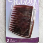 2 Goody Classics Tortoise Shell Brown Plastic Fashion Side Combs Kathy Allergy