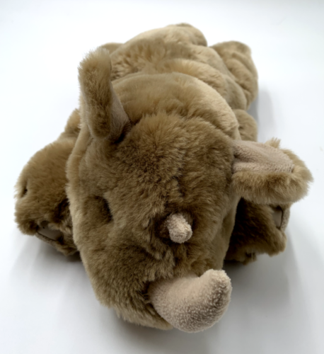 Animal Alley Rhinoceros Plush Stuffed Animal 2000 commonwealth Toys r Us 18" Y2K - Afbeelding 1 van 6