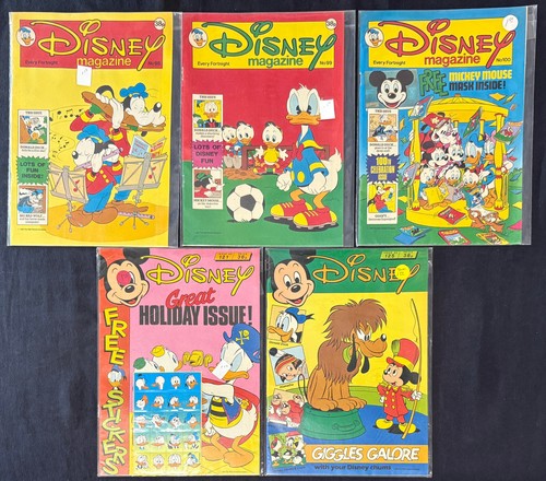 Riesiges Disney Comics & UK Zeitschriften Lot! Französische Mickey Fahrrad Rallye! Donald Duck Pin! - Bild 10 von 12