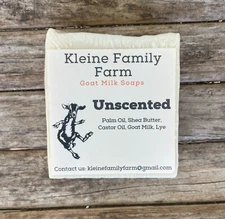 Unscented goat milk soap bars pack of 2