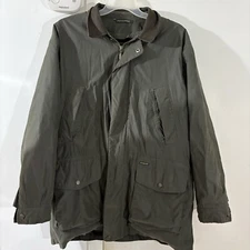 Weatherproof Men’s Multi-pocket Jacket Detachable Lining Sz XL Leather Collar