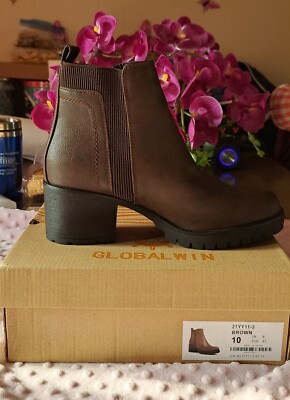 Boots for Women Lug Sole Boots (GLOBALWIN Chelsea) Winter Shoes