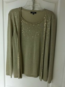 dressy gold sweater