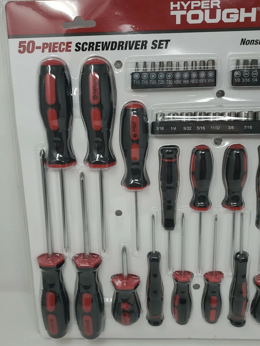 Hyper tough 50 piece screwdriver set deals