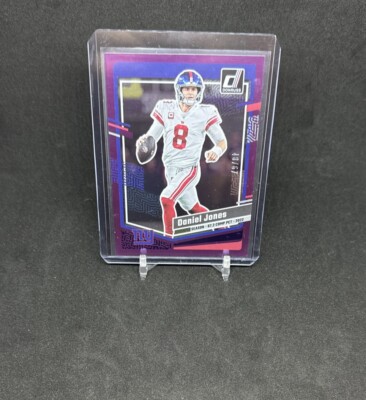 2023 Panini Donruss Daniel Jones Stat Line Purple /67 Giants SP #219