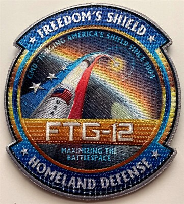 US Space Force FTG-12 Freedoms Shield Homeland Defense US Space Force patch