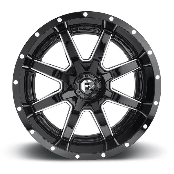 18 FUEL MAVERICK WHEELS RIMS GLOSS BLACK MILLED F-150 F150 SET 4 Foto 3 de 4