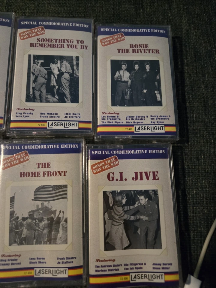 SONGS THAT WON THE WAR: VOL 1 AND VOL 2 CASSETTE TAPE SETS 10 TAPES NEW SEALED! - Image 4 of 4