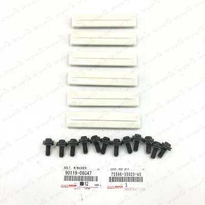 #ad GENUINE TOYOTA 07 14 FJ CRUISER ROOF RACK REMOVAL KIT COVER CLIPS amp; BOLTS SET $87.01
