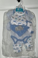7 Piece Dinosaur Baby Clothes Baby Shower Gift Set New Read Description