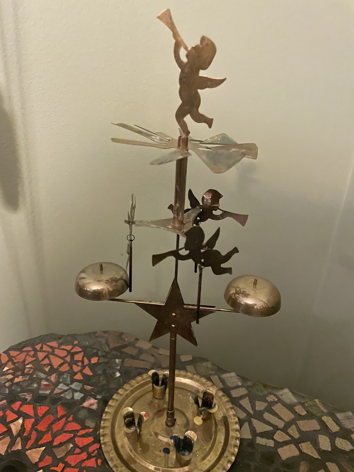 Vintage Brass Christmas Angel Chimes w/ Box And Extra PartsSweden eBay