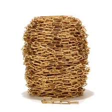 7mm width Gold plated Stainless Steel Cable Chain Large Link DIY Jewelry Chain