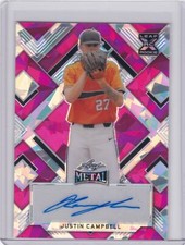 2022 Leaf Metal Auto Crystal Pink Justin Campbell Guardians 2/4