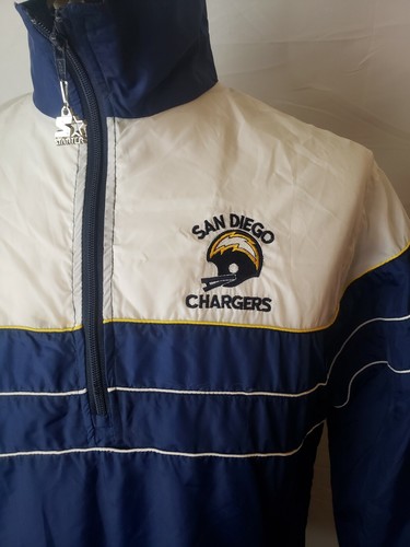 🚨🔥Vintage Diego Los Angeles Chargers Starter Winbreaker M Jacket EUC 80s 70s  - Picture 3 of 10
