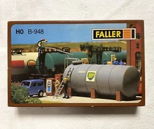 Faller HO Scale Oil Tank Model Kit Unbuilt #B948 Used