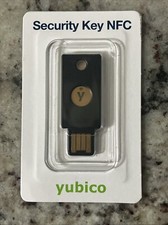Yubico Security Key NFC Black FIDO New in Pac...