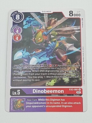 Digimon TCG Dinobeemon NM