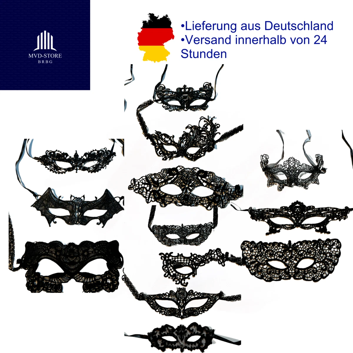 Masken Und Augenmasken Maskerade Halloween Aus Kunststoff