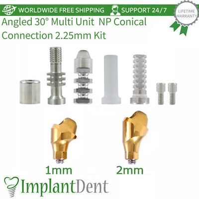 Dental abgewinkelt 30° Multi Unit KitRegular Platform Conical Connection 2,25mm