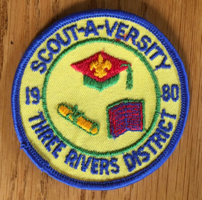 Boy Scout Three Rivers District 1980 Scout-A-Versity Patch | eBay