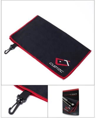 New Cuetec Microfiber Towel with Hook - Pool Cue Towel to Hang on Your Case