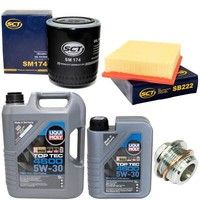 MotoröL Filter Set 5W-30 6 Liter + ÖLablassschraube FüR Audi A4 2.8 8D2 193 PS