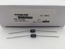 (5 pcs) 92J220 Ohmite, 2.25 Watt 220 Ohm 5%, Wirewound(Vitreous Enamel)Resistor