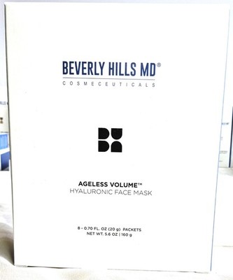 Beverly Hills MD Ageless Volume hyaluronic face mask 8 pack