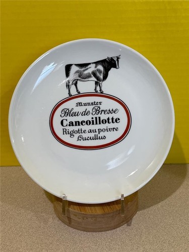 Jacques Lobjoy Piatti Formaggio D Auteuil Porchelaine Vintage Set di 6 - Foto 6 di 8