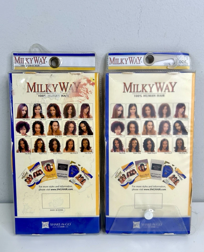 2 Milky Way Shake N Go 100% человеческие волосы душа завиток 8 расширений SCP08P1B/30 - Изображение 2 из 2