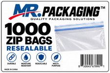 1000 Clear Resealable Zip Bags 4x8 2 Mil Plastic Bags MR. PACKAGING TM