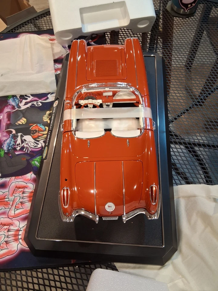 Chevrolet Corvette 1958 rojo convertible caja de cambios Foto 4 de 4