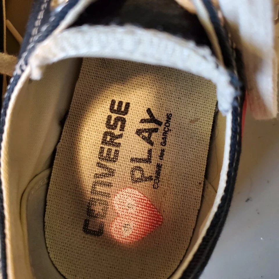 Converse x играть Comme des Garçons Chuck 70 унисекс низкий верхний обуви черный и белый - Изображение 3 из 4