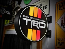 Toyota Retro Trd 2-sided Gas Station Led Lighted Sign Double Sided Garage Deco Toyota Retro Trd 2-sided Gas Station Led Lighted Sign Double Sided Garage Deco