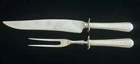 Towle Sterling Silver "Old Brocade" Small Meat Carving Set Fork and Knife