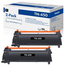 TN450 Toner Black Cartridge 2-Pack Replacement For MFC-7240 HL-2240 2275DW