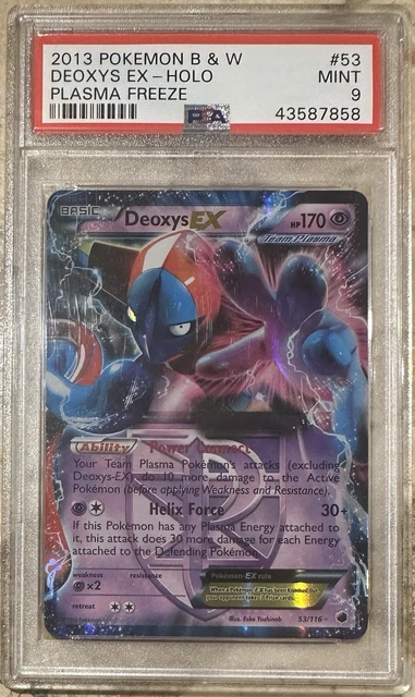 Pokemon Deoxys EX Plasma Freeze #53 PSA 9 Mint