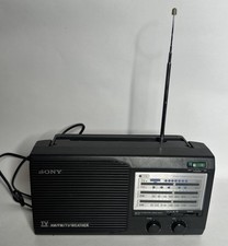 vtg Working Sony ICF-34 Portable Radio 4 Band AM/FM/Weather/TV Analog Tuner Gray