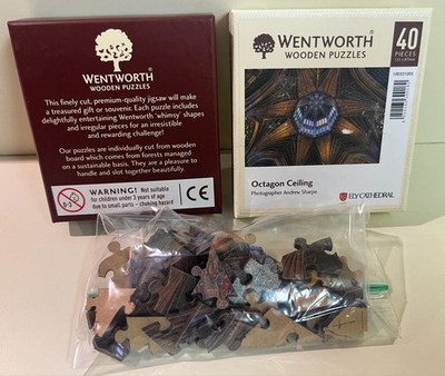 Wentworth Wooden Puzzles, Octagon Ceiling, Andrew Sharpe, Ely Cathedral, 40 Pcs